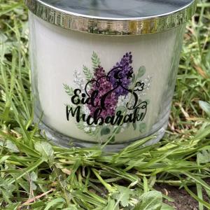 Elegant Fragrance Eid Mubarak Candle – Luxurious Scented Decor for a Stylish Celebration