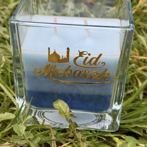Elegant Fragrance Eid Mubarak Candle – Luxurious Scented Decor for a Stylish Celebration