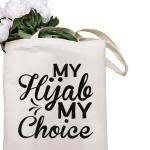 Tote Bag My Choice With Same Text Pouch